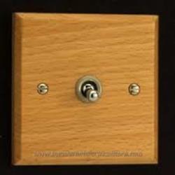 Kilnwood, Toggle Switch, Wood Finish