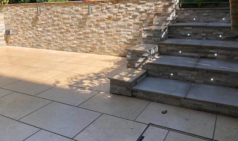 Tastefully Lit Patio